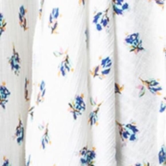 Zadig & Voltaire Ranil Light Flower Long Sleeve Cotton Blend Dobby Dress NWOT - Picture 7 of 9